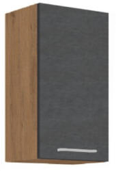 TEMPO KONDELA Felsőszekrény, tölgy lancelot/szürke matt, VEGA 40 G-72 1F - smartbutor