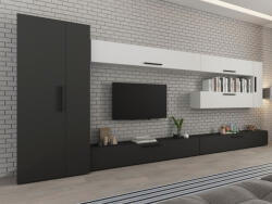 Mobiro Star Nappali Szekrénysor C15- Antracitszürke és Fehér színben - smartbutor