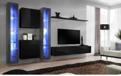 Wipmeble SWITCH 26 szekrénysor XVI fekete-szürke - mindigbutor