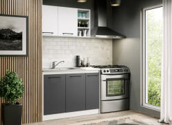 Mobiro Lorand szürke-fehér konyhabútor - 01 - 113, 2 cm