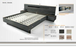 Divian André ágykeret+ágyrács 180cm - smartbutor