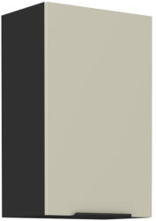 TEMPO KONDELA Felső szekrény, cashmere/fekete, ARAKA 45 G-72 1F - smartbutor