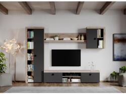 Mobiro Szürke nappali bútor szett tölgyfa padlóval Henry-C10