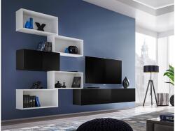 Wipmeble BLOX 28 szekrénysor VIII fekete-fehér színben - mindigbutor