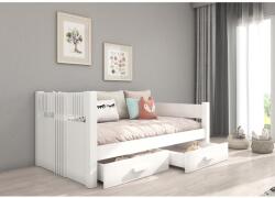 ADRK Parterowa ágy BIBI 180x80, Fehér, Fehér - mindigbutor