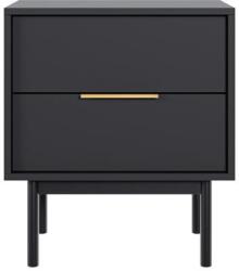 WIPMEB Viva éjjeli Szekrény 2s Fekete/fekete - mindigbutor