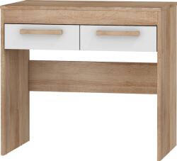 Wipmeble MAXIMUS 42 fésülködőasztal fényes fehér/sonoma tölgy - mindigbutor