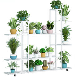 TEMPO KONDELA Polcállvány, fehér, LASKIA - smartbutor