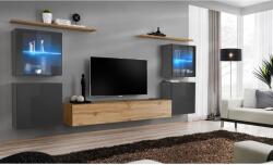 Wipmeble SWITCH 26 szekrénysor XIV szürke-artisan - mindigbutor