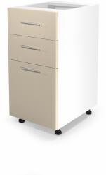 Halmar VENTO DS3-40/82 alsó fiókos szekrény, szín: fehér / bézs - smartbutor