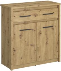 TEMPO KONDELA Komód 2D1S, artisan tölgy, AIRON - mindigbutor