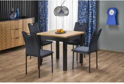 Halmar QUBIK bővíthető étkezőasztal, téglalap alakú, szín: artisan tölgy/fekete - mindigbutor