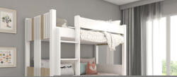 ADRK Ágy emeletes két személyes ARTA 200x90 matraccal, Fehér, Sonoma - smartbutor