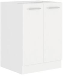 TEMPO KONDELA Alsószekrény, fehér, SPLIT 60 D 2F BB - mindigbutor