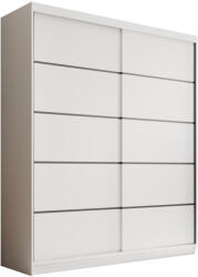 ADRK Tolóajtós szekrény Hannah 180, Fehér, Fehér