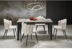 Halmar FELIX asztal, szürke márvány / fekete - mindigbutor