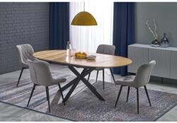 Halmar ACORD bővíthető étkezőasztal, téglalap alakú, szín: natúr/fekete - mindigbutor