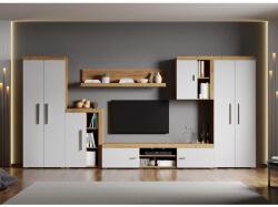 Mobiro Crispy-C03 mintával fehér nappali bútor szett, aranytölgy