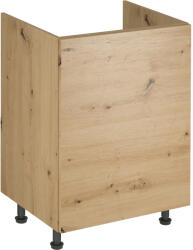 TEMPO KONDELA Mosogató szekrény, artisan tölgy, univerzális, LANGEN D60Z - smartbutor