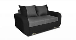 Miló Bútor Fero 2-es (ágyazható) kanapé, fekete - szürke