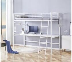 Halmar DOLCE emeletes ágy íróasztallal és rendszerezővel, szín: fehér - mindigbutor