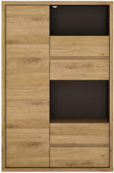 TEMPO KONDELA Alacsony polcállvány, shetland tölgy, SHELDON TYP 31 - smartbutor