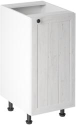TEMPO KONDELA alsószekrény D40, jobbos, fehér/sosna andersen, PROVANCE - mindigbutor