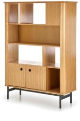 Halmar SMART REG-2 polcos szekrény szín: natúr tölgy / fekete - mindigbutor