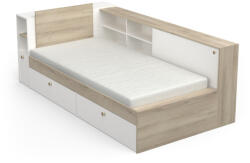 Fortrade Ágy life 385304 (90x200, megfordítható, kronberg tölgy + fehér) - smartbutor