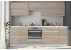 TEMPO KONDELA Felsőszekrény két ajtóval, tölgy sonoma, LINE G80 - smartbutor