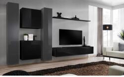 Wipmeble SWITCH 26 szekrénysor VI szürke- fekete - mindigbutor