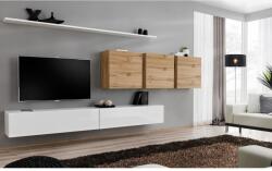 Wipmeble SWITCH 26 szekrénysor VII fehér-artisan tölgy - mindigbutor