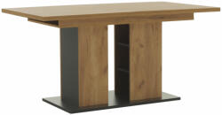 TEMPO KONDELA Étkezőasztal, tölgy craft arany/grafit szürke, 155-204x86 cm, FIDEL - smartbutor