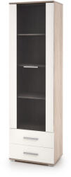 Halmar Lima w-1 vitrin fehér / sonoma - smartbutor