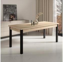 ADRK Kinyitható asztal RODOS 81, Fekete, Sonoma - mindigbutor