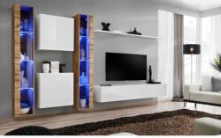 Wipmeble SWITCH 26 szekrénysor XVI fehér-artisan tölgy - mindigbutor