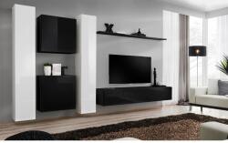 Wipmeble SWITCH 26 szekrénysor VI fehér-fekete - mindigbutor