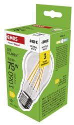 EMOS Bec LED cu filament A60 / E27 / 7, 8 W (75 W) / 1060 lm / Alb neutru