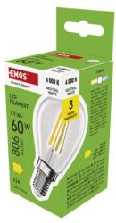 EMOS Bec LED cu filament mini glob / E14 / 5, 9 W (60 W) / 806 lm / Alb neutru