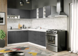 Mobiro Maia szürke konyhabútor - 24 - 181, 6/221, 6 cm - smartbutor