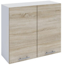 TEMPO KONDELA felsőszekrény, tölgy sonoma/fehér, FABIANA W - 80 - smartbutor