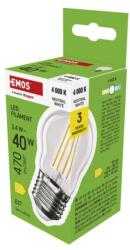 EMOS Bec LED cu filament mini glob / E27 / 3, 4 W (40 W) / 470 lm / Alb neutru
