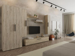 Mobiro Star Nappali Szekrénysor C61- Szürke Tölgy színben - smartbutor