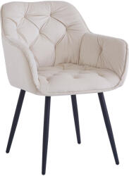 TEMPO KONDELA Dizájnos fotel, bézs Velvet szövet, FEDRIS NEW - smartbutor