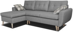Miló Bútor Cherry sarokülő l, szürke, balos