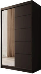 ADRK Tolóajtós szekrény Castello 120, Fekete, Fekete