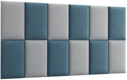 ELTAP Quadratta 180x100 kárpitozott panel, kék - smartbutor