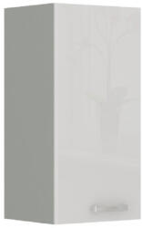 TEMPO KONDELA Felsőszekrény, fehér magasfényű, PRADO 40 G-72 1F - smartbutor