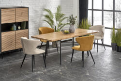 Halmar DICKSON 2 bővíthető asztal 150-210, natúr / fekete - smartbutor