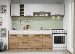 Mobiro Bonita konyhabútor - Összeállítás 02 - 242 cm - smartbutor